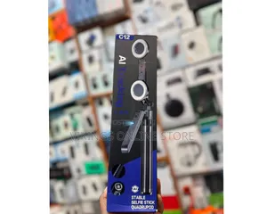 C12 AI Tracking Selfie Stick Tripod, Extends to 1.8m