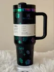 Insulated Stainless Steel Tumbler - Tropical Motif - 2