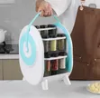 CONVENIENT 18-Jar Rotating Spice Rack Carousel Organizer - 1