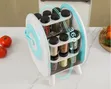 CONVENIENT 18-Jar Rotating Spice Rack Carousel Organizer - 2