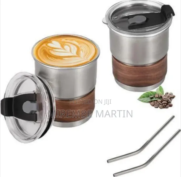 Insulated Stainless Steel Tumbler with Accent Band - 1