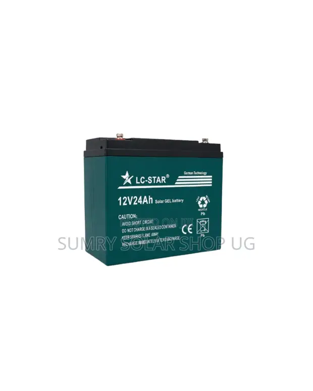 LC-Star Solar 24Ah 12V Deep Cycle Gel Battery - 1