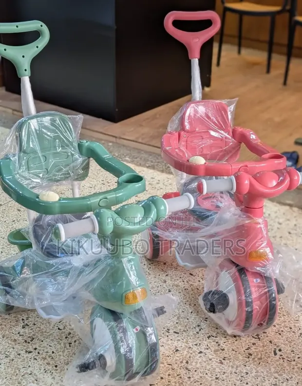 3-in-1 Multifunctional Toddler Push Tricycle - 1