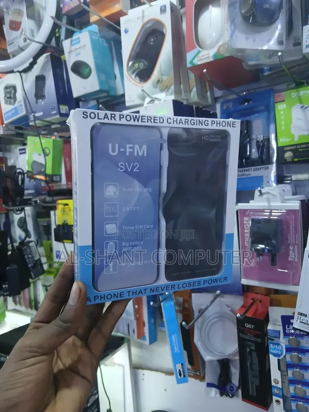 U-FM SV2 Solar Powered Feature Phone - Red - 1