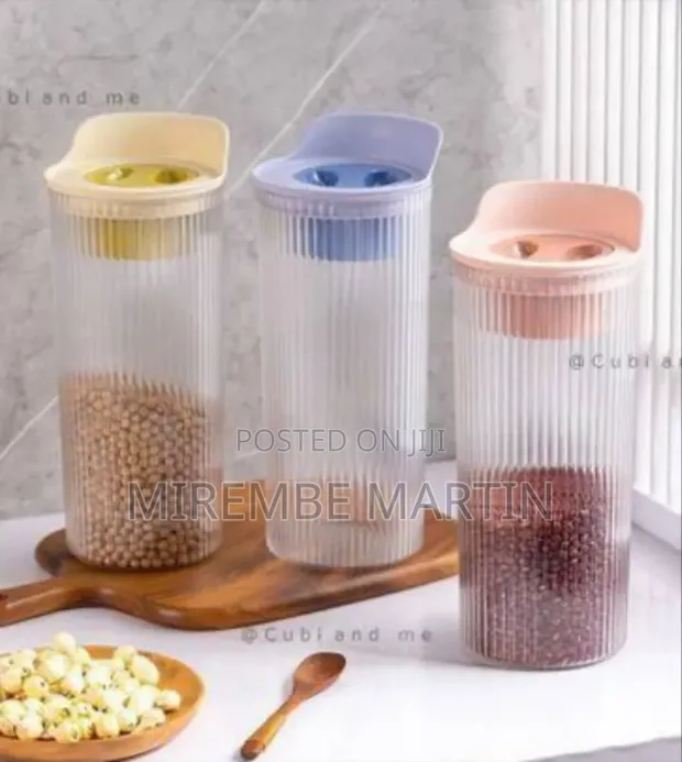 Stylish Fluted Kitchen Storage Containers (Set of 3) - 1