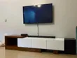 7.5ft TV Stand in Brown and White - 2