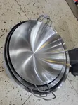 55cm Stainless Steel Wok Pan with Handles - 3