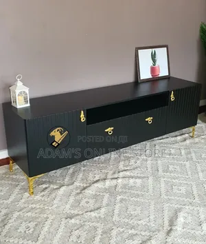 Black 2m TV Stand (200cm) for Sale