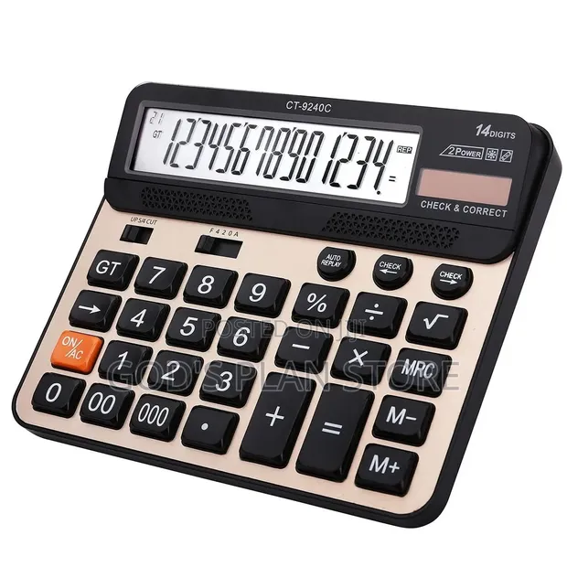 Scientific Calculator - 14 Digits LCD Display - 1