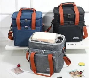 Insulated Dual-Compartment Lunch Cooler Bag