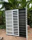 White and Black Shoe Rack - 1