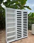 White and Black Shoe Rack - 2