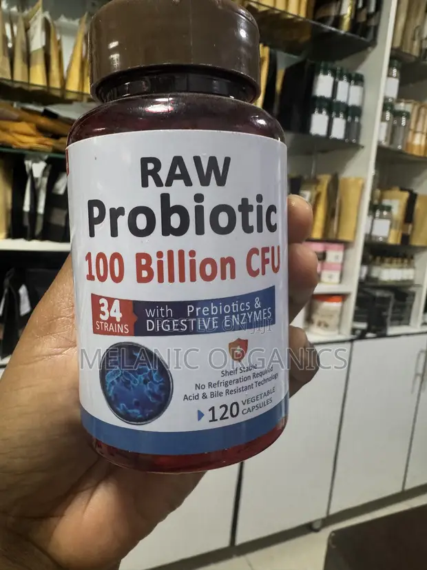 Raw Probiotics 100 Billion CFU, 34 Strains with Prebiotics & Digestive Enzymes - 1