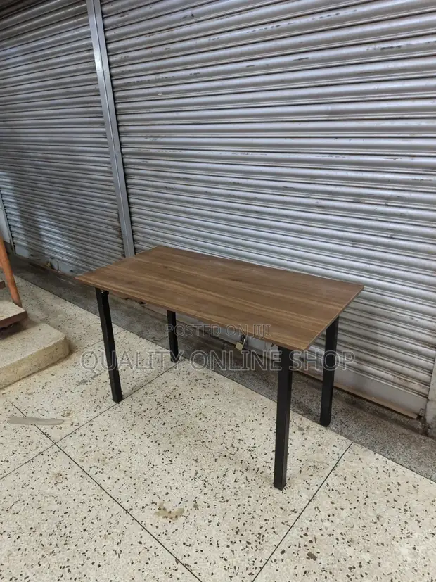 Metallic Stand Foldable Wooden Table 120cm - 1