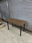 Metallic Stand Foldable Wooden Table 120cm - 1
