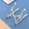 Silver Aluminum Portable Adjustable Laptop Stand - 2
