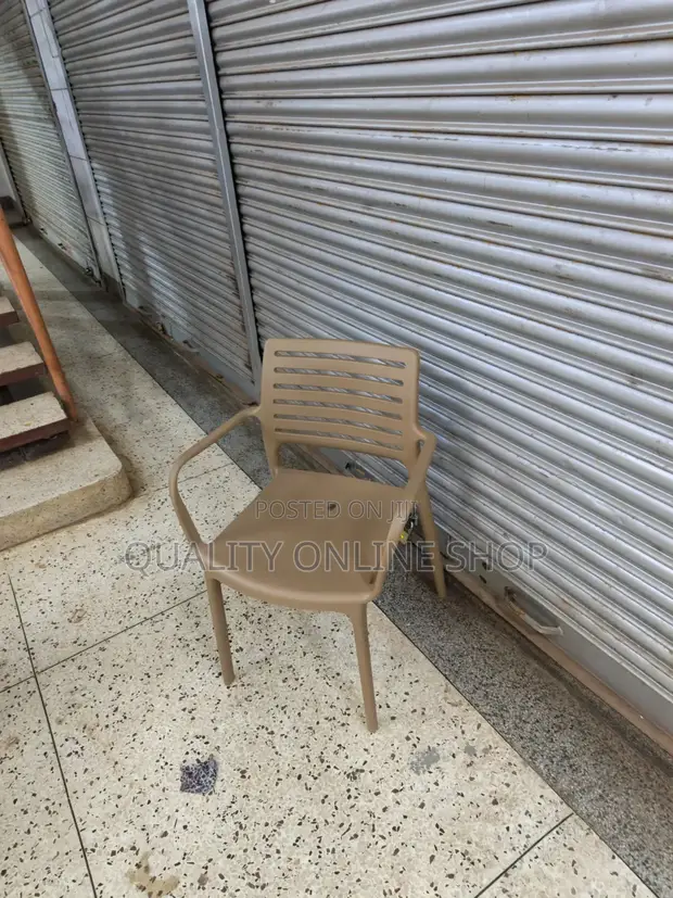 Plastic Chairs with Fixed Arms - Brand New - 1