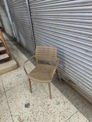 Plastic Chairs with Fixed Arms - Brand New