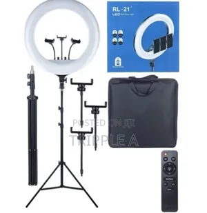 Durable 21-inch Ring Light with Stand