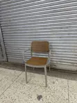Brand New Gray Plastic Dining Chairs (Set of 4) - 2