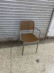Brand New Gray Plastic Dining Chairs (Set of 4) - 3