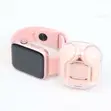 WISME X68 Mini Pink Smart Watch with Earbuds & 3 Straps - 3
