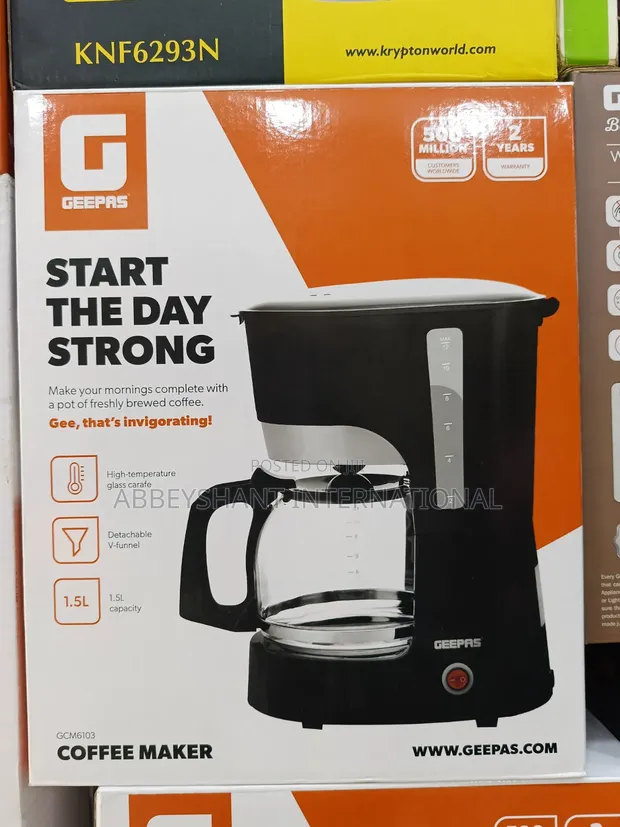 Geepas 1.5L Filter Coffee Maker (GCM6103) - 1