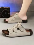 Men's Leather & Rubber Casual Sandals - 3