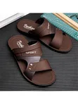 Men's Leather & Rubber Casual Sandals - 4