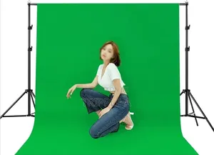 Thick Non-Woven Fabric Green Screen with Stand
