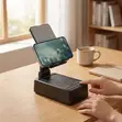 2-in-1 Foldable Desktop Phone Stand & Bluetooth Speaker - 2