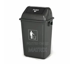 50L Plastic Swing Lid Waste Bin