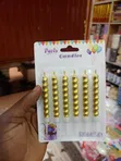 6 Jumbo Gold Spiral Birthday Candles - 3