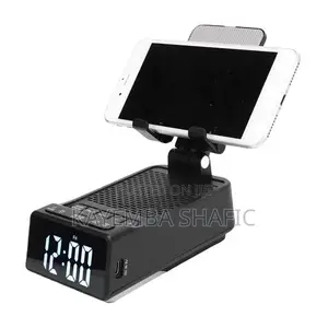 4-in-1 Foldable Phone Stand with Bluetooth Speaker & Clock