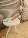 Plastic Dining Table with X-Shaped Legs - 3