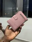 Pink Faux Leather Wallet for Ladies - 2