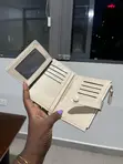 Light Beige Faux Leather Wallet for Ladies - 4