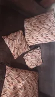 Brown L-Shaped Sofa Set with Cushions - 4