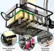 Faucet-Mounted Kitchen Sink Caddy and Sponge Organizer - Multicolor - 1
