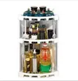 Two-Tier Rotating Kitchen and Pantry Organizer Rack - Multicolor - 2