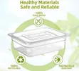 Durable Clear Food Storage Container with Lid - 2