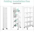 Versatile Foldable Rolling Storage Shelf - Multicolor - 1