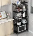 Versatile Foldable Rolling Storage Shelf - Multicolor - 2