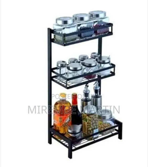 ACE Three-Tier Kitchen Spice Organizer Shelf - Multicolor - 1