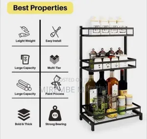 ACE Three-Tier Kitchen Spice Organizer Shelf - Multicolor