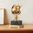 Decorative Gold Metal Globe Sculpture - 1
