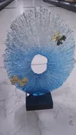 Ocean Breeze Decor Sculpture with Gold Butterfly Accents - 2