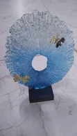 Ocean Breeze Decor Sculpture with Gold Butterfly Accents - 3