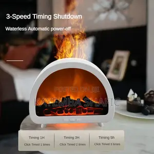 3D Fireplace Aroma Diffuser & Ultrasonic Humidifier