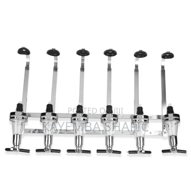 6 Bottle Wall Mounted Liquor Dispenser Bar Butler - 1